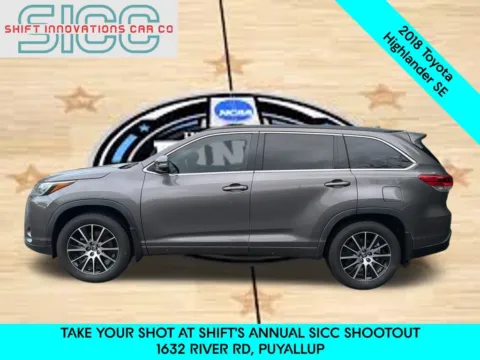 Another view of 2018 Toyota Highlander SE for sale in Puyallup, WA at Shift Innovations Car Co