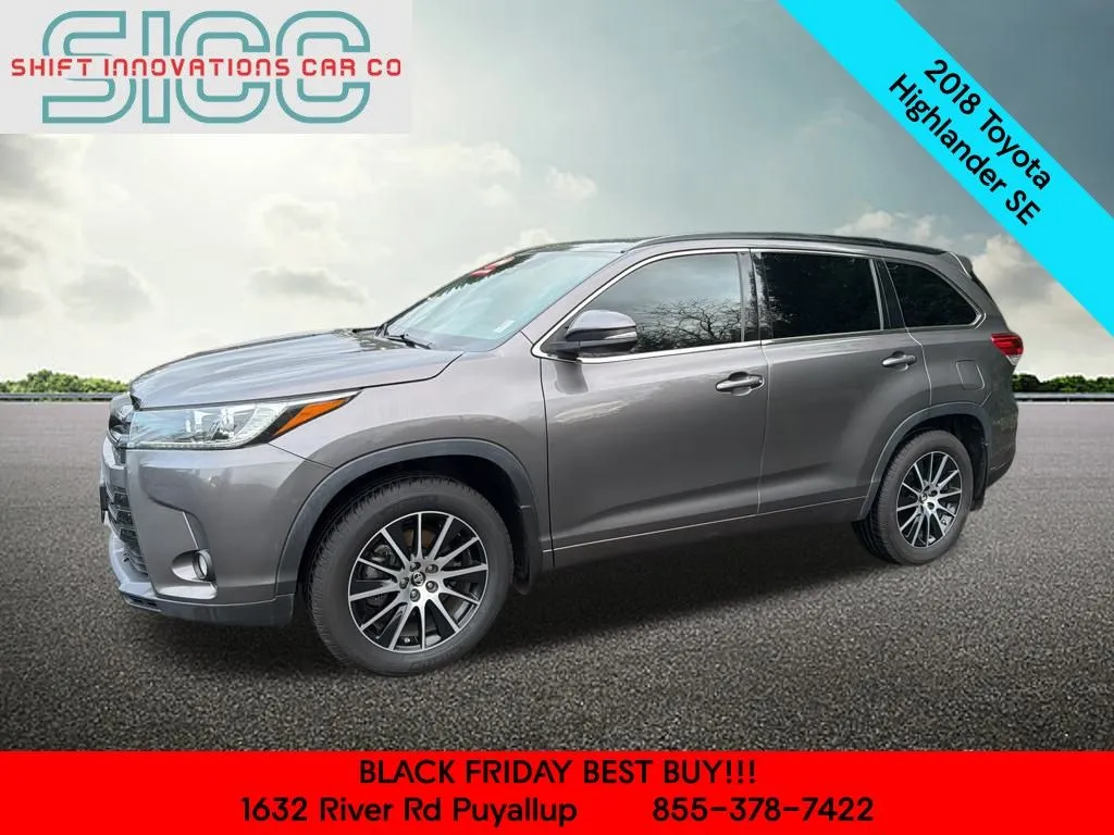 Gray 2018 Toyota Highlander SE for sale in Puyallup, WA