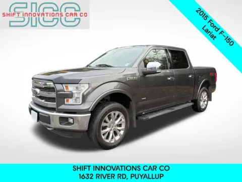 Blue 2015 Ford F-150 Lariat for sale in Puyallup, WA