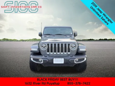 Photos of 2019 Jeep Wrangler Unlimited Sahara for sale in Puyallup, WA at Shift Innovations Car Co
