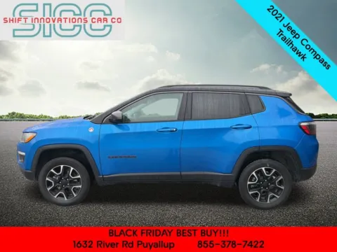 Another view of 2021 Jeep Compass Trailhawk for sale in Puyallup, WA at Shift Innovations Car Co
