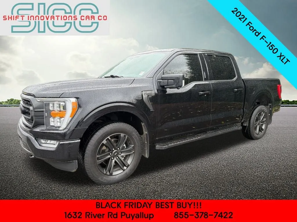 Black 2021 Ford F-150 XLT for sale in Puyallup, WA