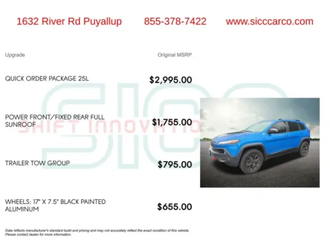 More photos of 2018 Jeep Cherokee Trailhawk at Shift Innovations Car Co, WA