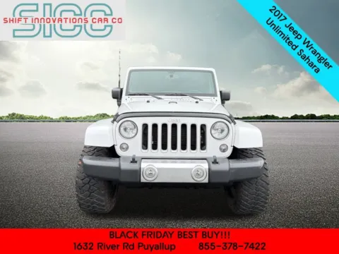 Photos of 2017 Jeep Wrangler Unlimited Sahara for sale in Puyallup, WA at Shift Innovations Car Co