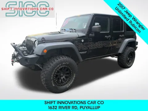 Black 2017 Jeep Wrangler Unlimited Rubicon for sale in Puyallup, WA