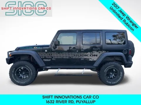 Another view of 2017 Jeep Wrangler Unlimited Rubicon for sale in Puyallup, WA at Shift Innovations Car Co