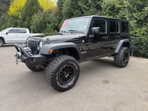 Black 2017 Jeep Wrangler Unlimited Rubicon for sale in Puyallup, WA