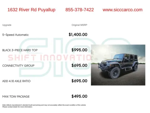 More photos of 2017 Jeep Wrangler Unlimited Rubicon at Shift Innovations Car Co, WA