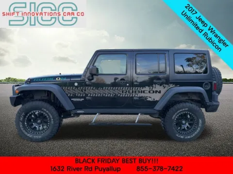 Another view of 2017 Jeep Wrangler Unlimited Rubicon for sale in Puyallup, WA at Shift Innovations Car Co