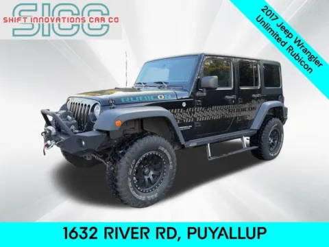 Black 2017 Jeep Wrangler Unlimited Rubicon for sale in Puyallup, WA