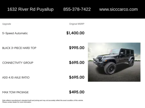 More photos of 2017 Jeep Wrangler Unlimited Rubicon at Shift Innovations Car Co, WA