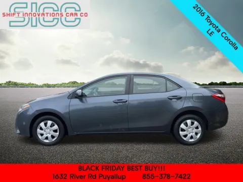 Another view of 2016 Toyota Corolla LE for sale in Puyallup, WA at Shift Innovations Car Co