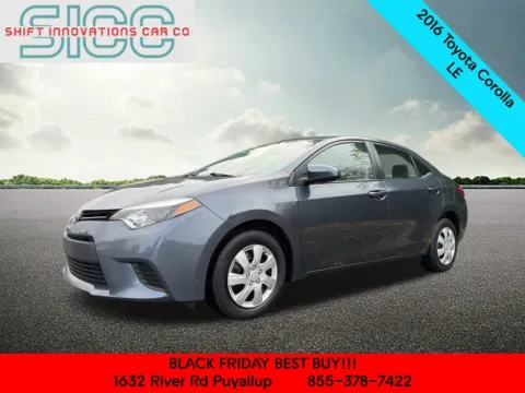 Gray 2016 Toyota Corolla LE for sale in Puyallup, WA