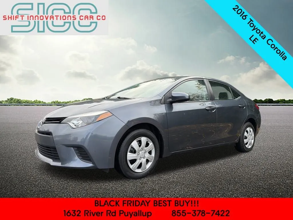 Gray 2016 Toyota Corolla LE for sale in Puyallup, WA