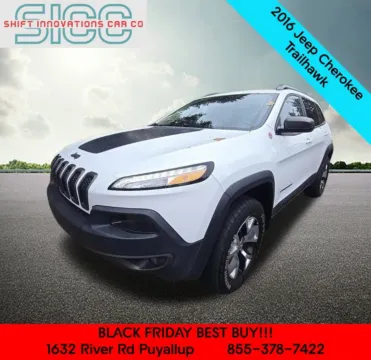 White 2016 Jeep Cherokee Trailhawk for sale in Puyallup, WA