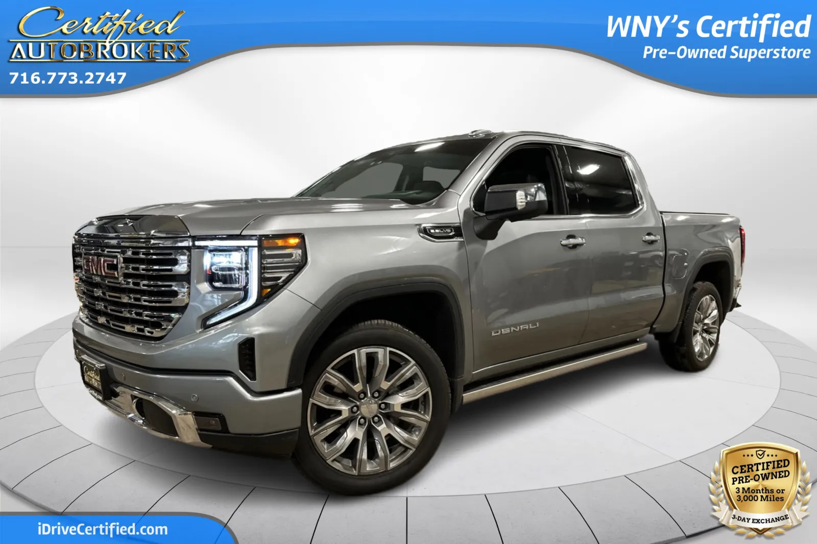 Gray 2025 GMC Sierra 1500 Denali 4x4 for sale in Grand Island, NY