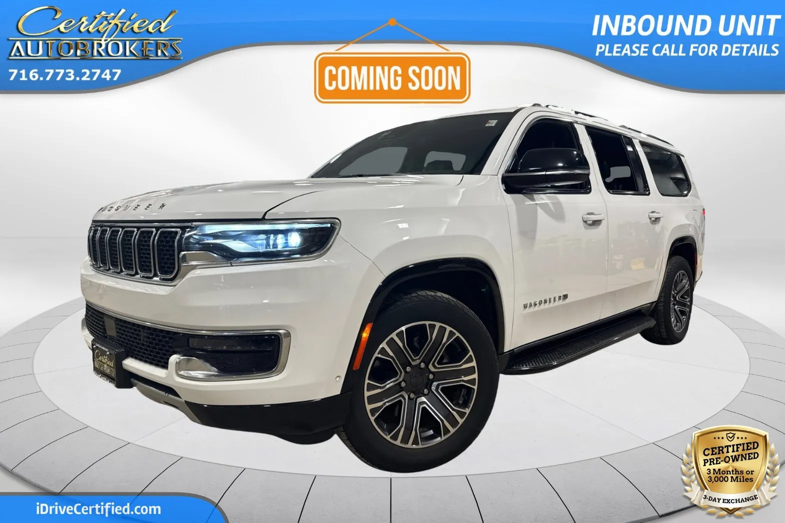 White 2023 Jeep Wagoneer L Series II 4x4 for sale in Grand Island, NY