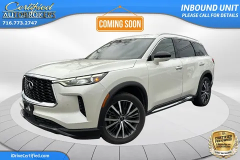 White 2024 INFINITI QX60 SENSORY AWD for sale in Grand Island, NY