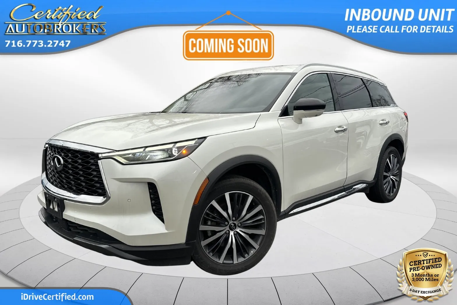 White 2024 INFINITI QX60 SENSORY AWD for sale in Grand Island, NY