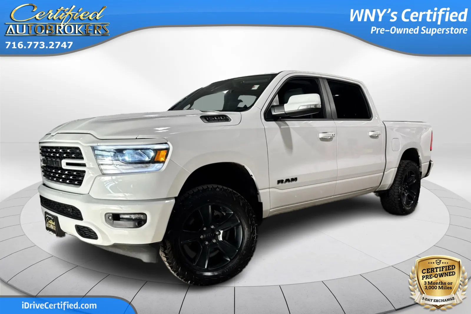 White 2022 Ram 1500 Sport 4x4 for sale in Grand Island, NY