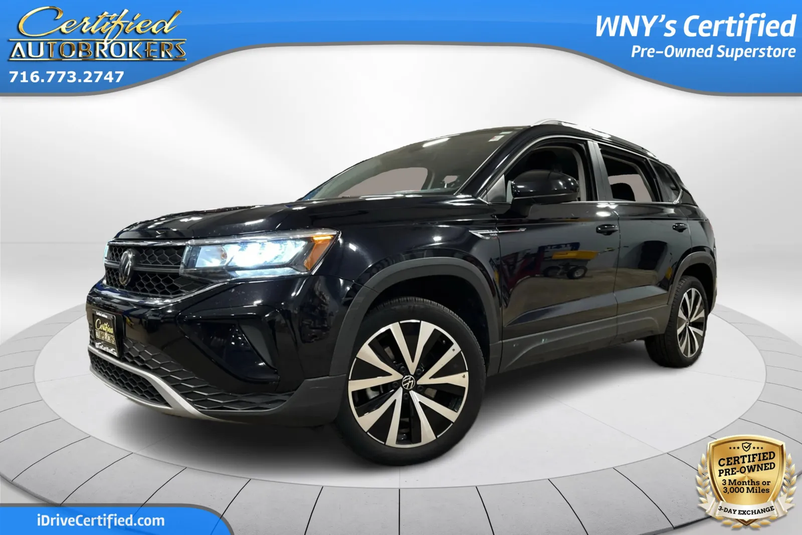 Black 2024 Volkswagen Taos SE for sale in Grand Island, NY