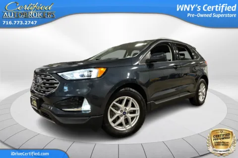 Blue 2022 Ford Edge SEL AWD for sale in Grand Island, NY