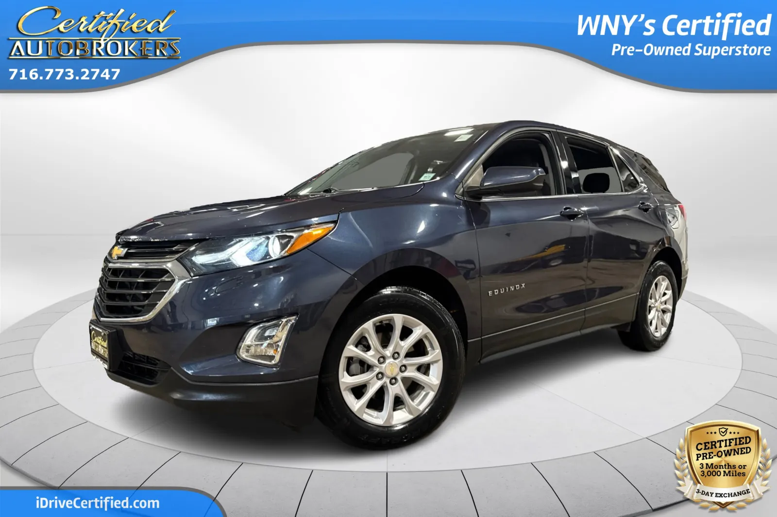 Blue 2019 Chevrolet Equinox LT for sale in Grand Island, NY