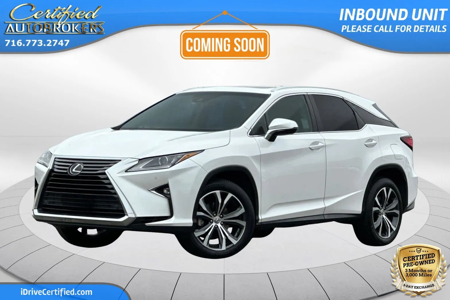 White 2016 Lexus RX 350 AWD for sale in Grand Island, NY