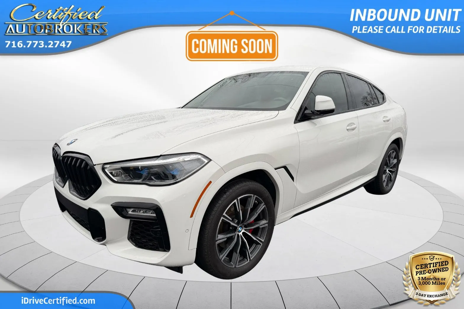 White 2021 BMW X6 xDrive40i AWD for sale in Grand Island, NY