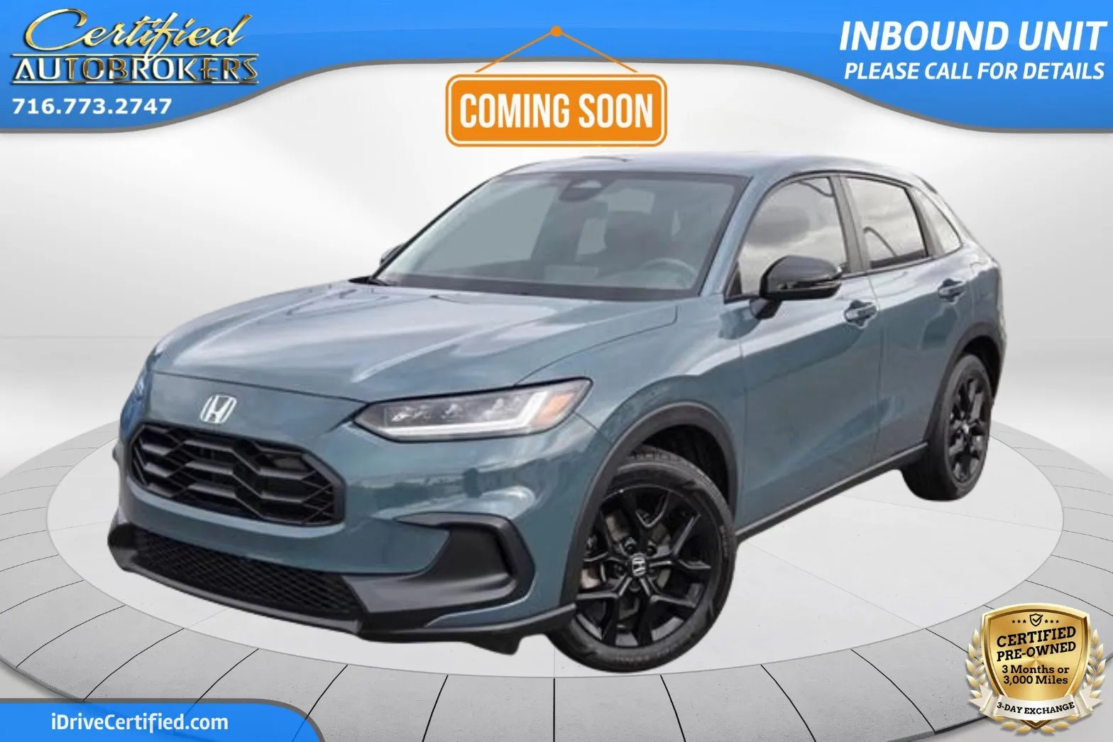 Green 2024 Honda HR-V Sport AWD for sale in Grand Island, NY