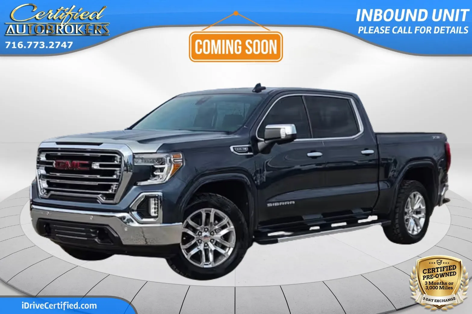Gray 2019 GMC Sierra 1500 SLT X31 4x4 for sale in Grand Island, NY