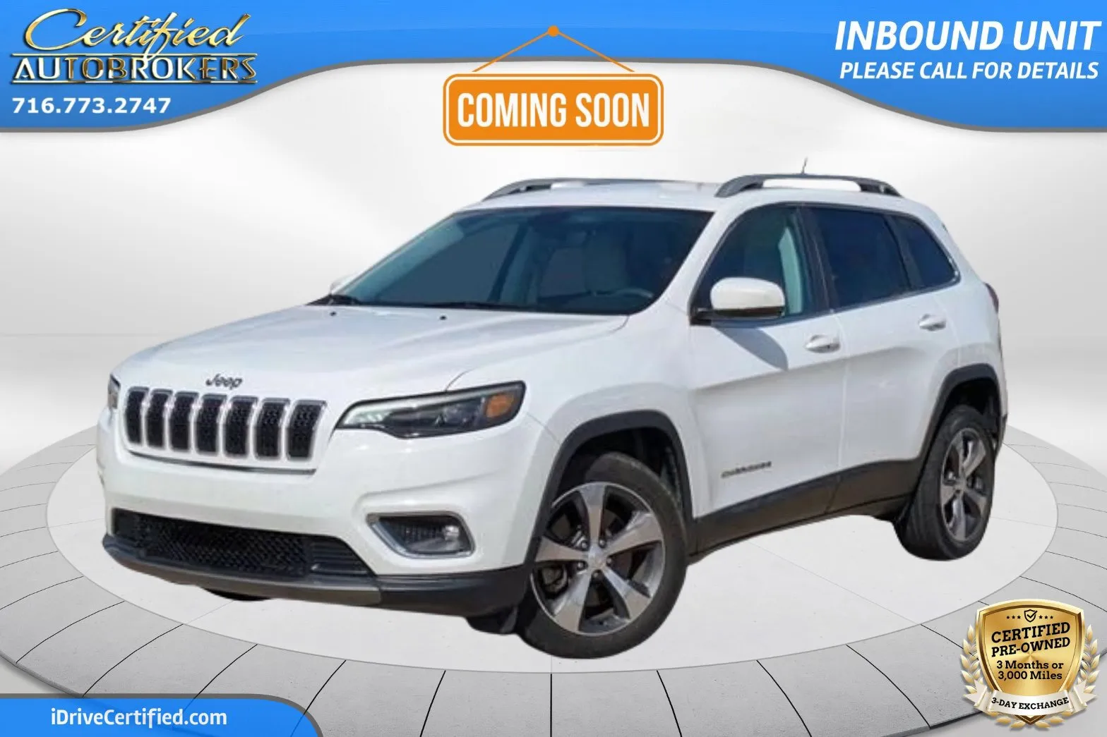White 2019 Jeep Cherokee Limited 4x4 for sale in Grand Island, NY