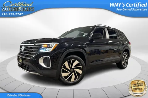 Black 2025 Volkswagen Atlas 2.0T SE w/Technology AWD for sale in Grand Island, NY