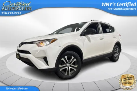 White 2017 Toyota RAV4 LE AWD for sale in Grand Island, NY