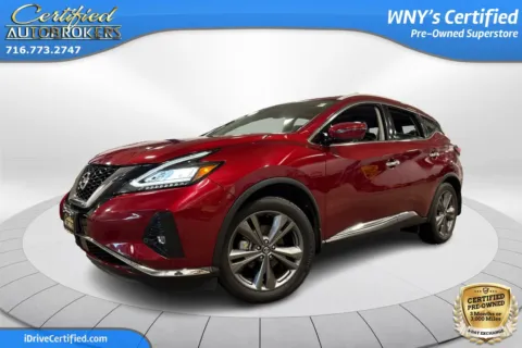Red 2022 Nissan Murano Platinum AWD for sale in Grand Island, NY