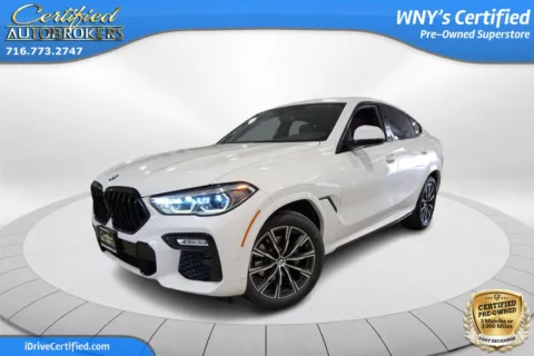 White 2021 BMW X6 xDrive40i AWD for sale in Grand Island, NY
