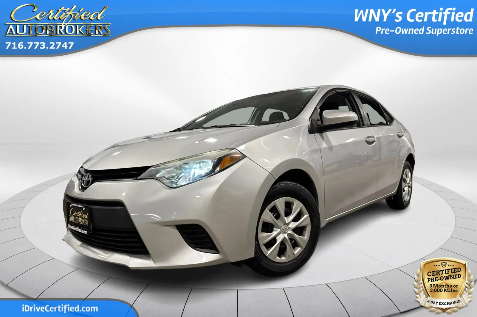 Silver 2016 Toyota Corolla L for sale in Grand Island, NY