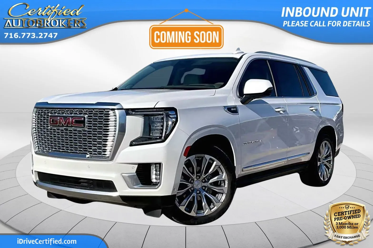 White 2023 GMC Yukon Denali 4x4 for sale in Grand Island, NY