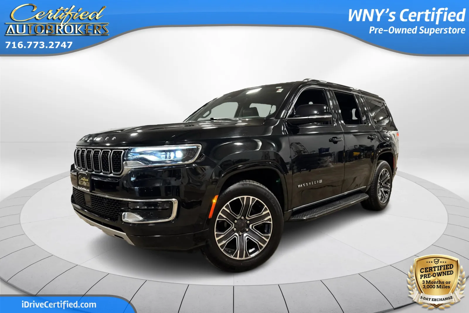 Black 2024 Jeep Wagoneer Series II 4x4 for sale in Grand Island, NY