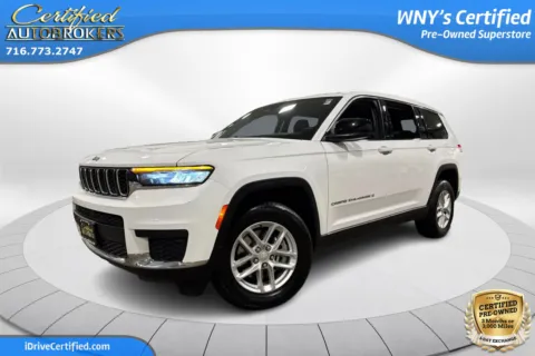 White 2023 Jeep Grand Cherokee L Laredo 4x4 for sale in Grand Island, NY