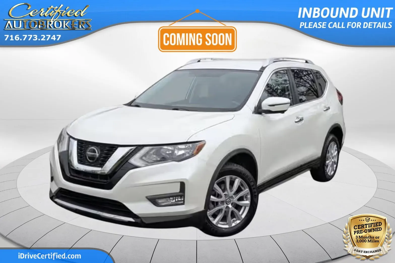 White 2018 Nissan Rogue SV AWD for sale in Grand Island, NY