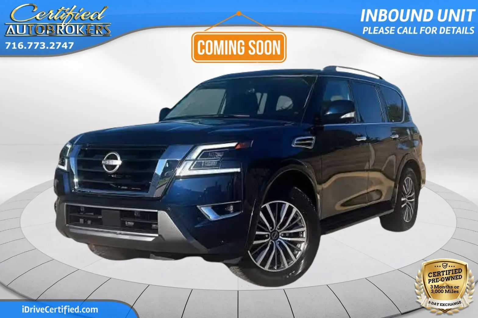 Blue 2024 Nissan Armada SL 4x4 for sale in Grand Island, NY