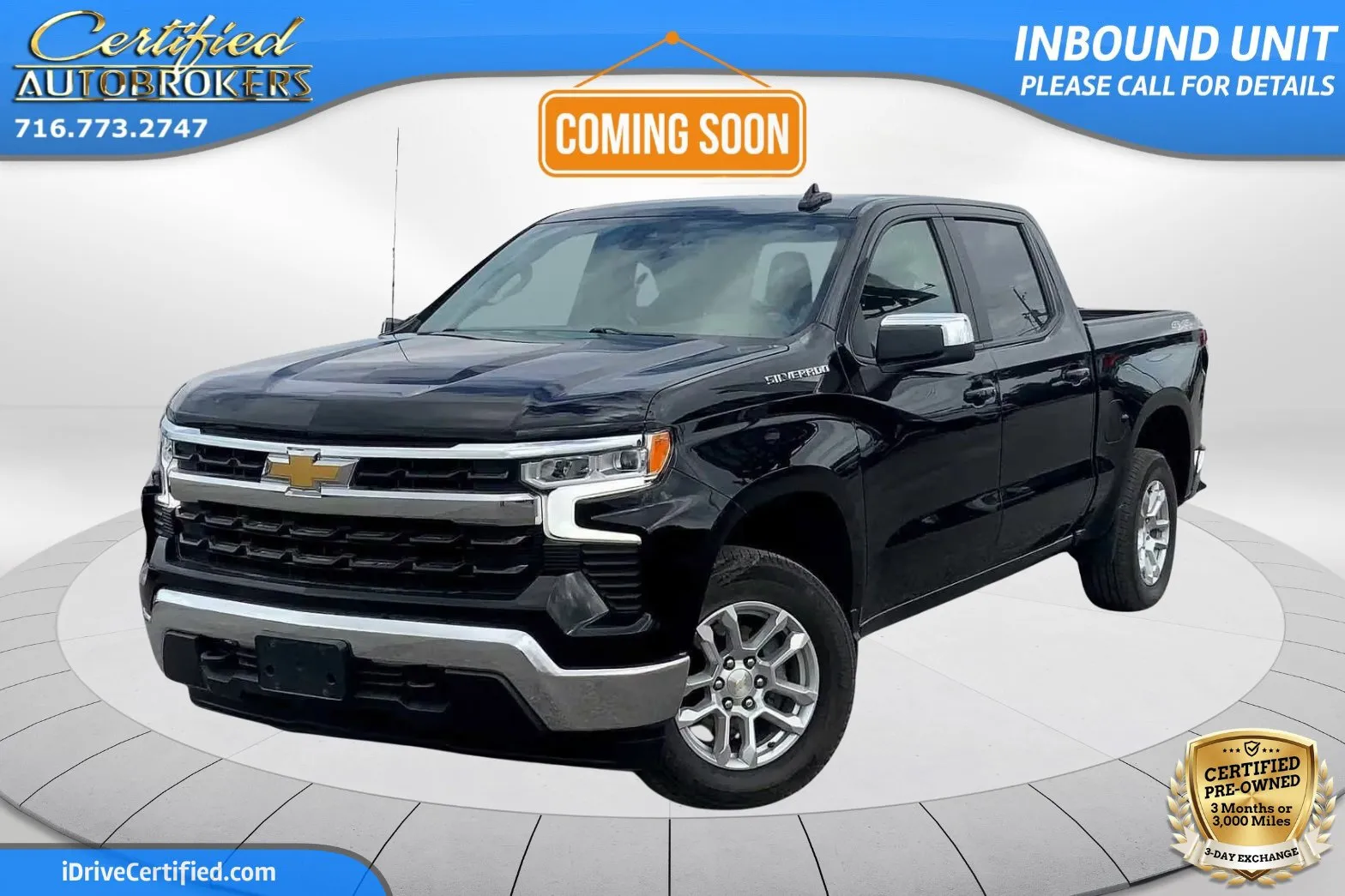 Black 2023 Chevrolet Silverado 1500 LT 4x4 for sale in Grand Island, NY