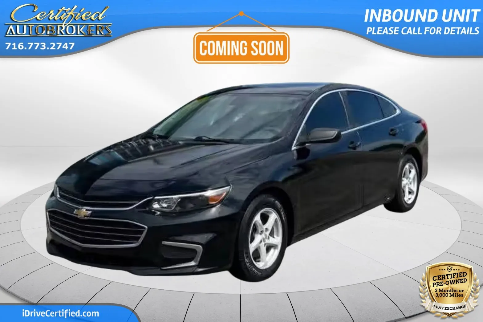 Black 2016 Chevrolet Malibu LS for sale in Grand Island, NY
