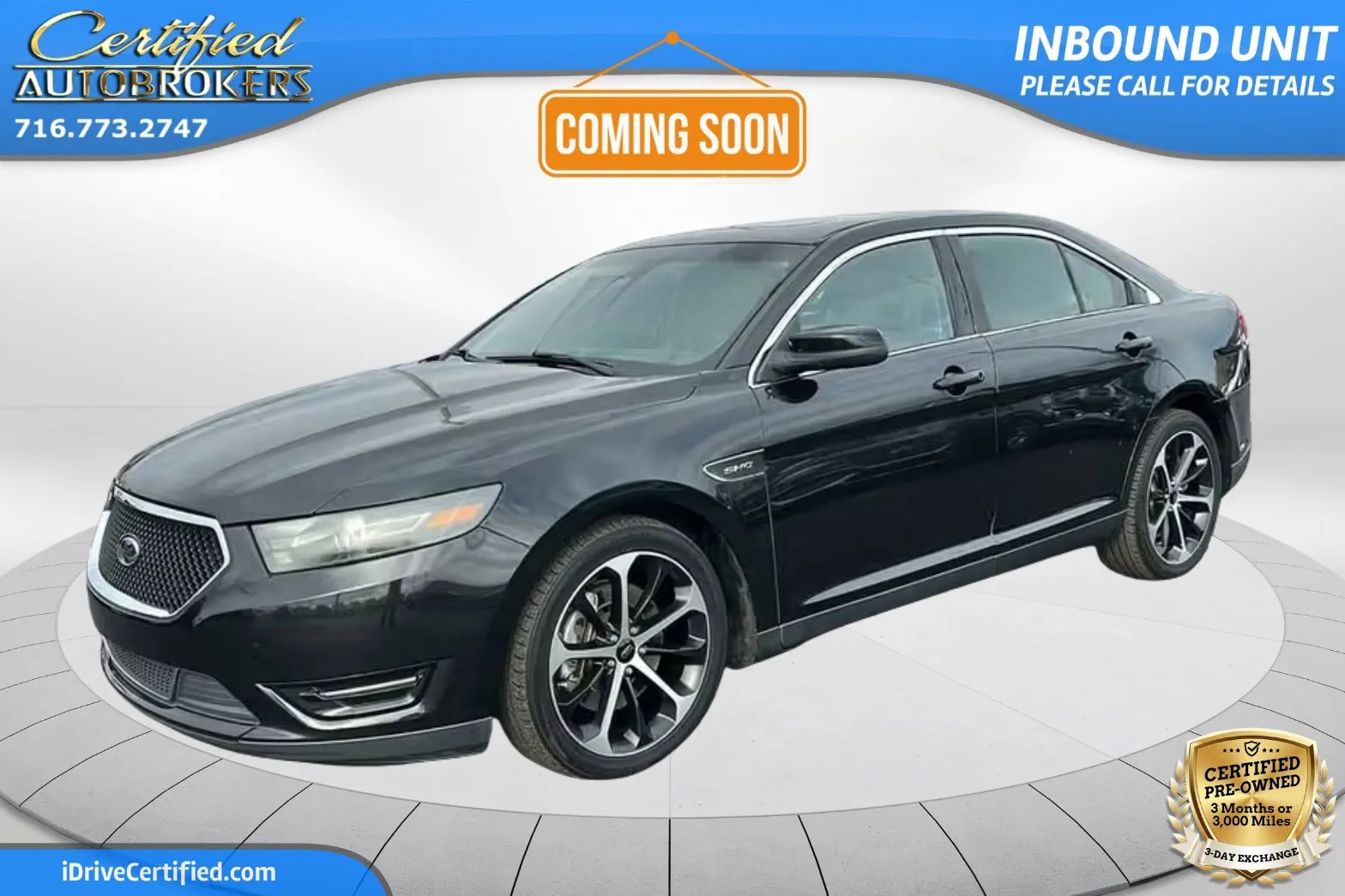 Black 2015 Ford Taurus SHO AWD for sale in Grand Island, NY