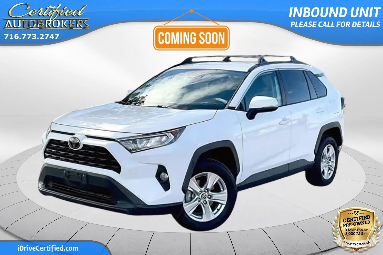 White 2020 Toyota RAV4 XLE for sale in Grand Island, NY