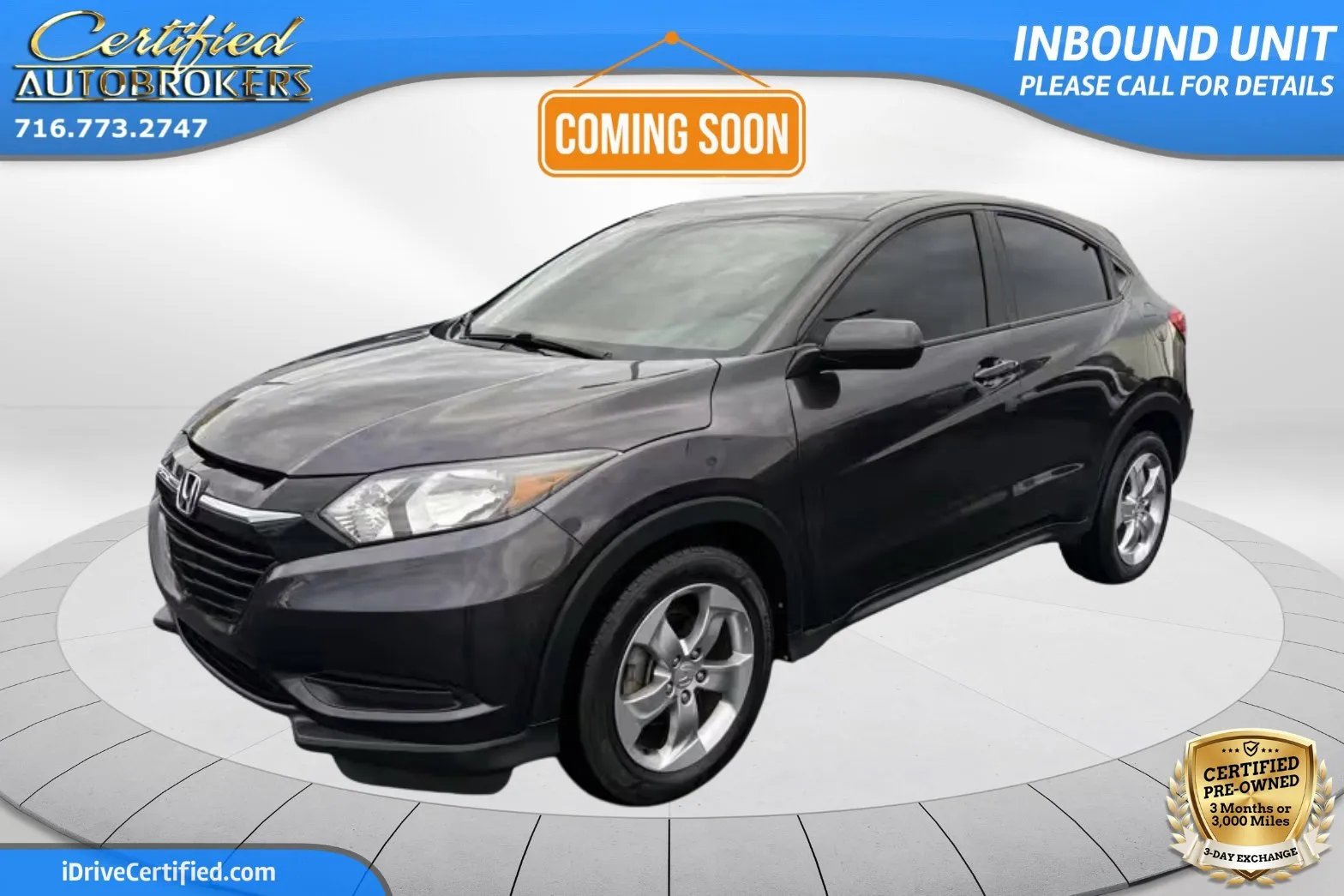Black 2018 Honda HR-V LX AWD for sale in Grand Island, NY