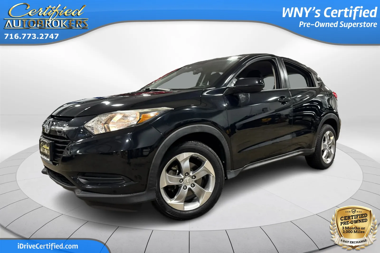 Black 2018 Honda HR-V LX AWD for sale in Grand Island, NY