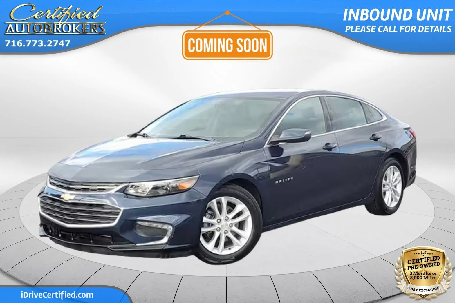 Blue 2016 Chevrolet Malibu LT for sale in Grand Island, NY