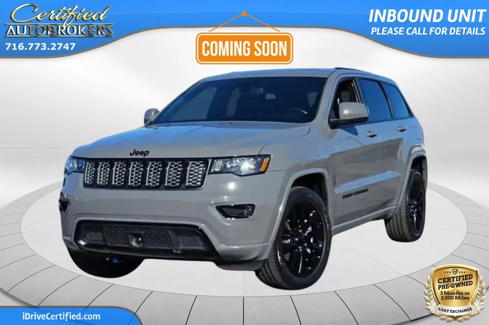 Gray 2021 Jeep Grand Cherokee Laredo X 4x4 for sale in Grand Island, NY